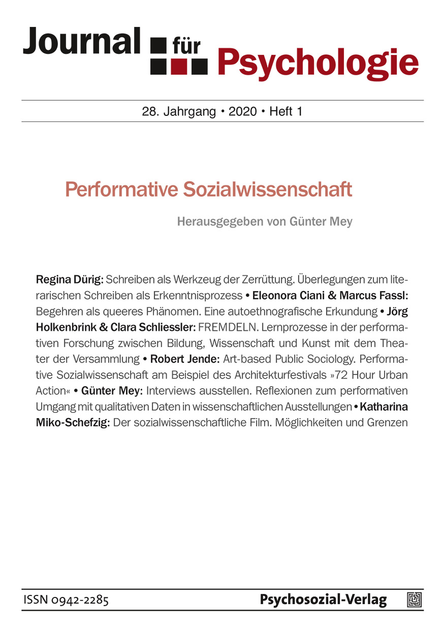 					Ansehen Bd. 28 Nr. 1 (2020): Performative Sozialwissenschaft
				
